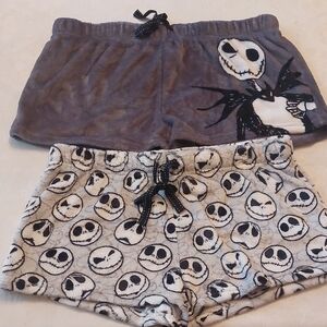 Disney The Nightmare Before Christmas Jack Skellington Minky Sleep Shorts XL